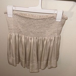 Koch skirt in cream/white with metallic tint
